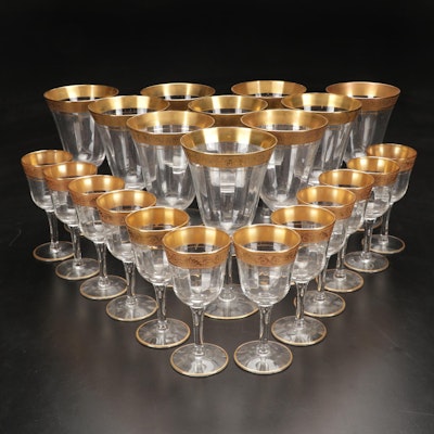 Tiffin- Franciscan "Rambler Rose" and Other Stemware, Mid-20th Century
