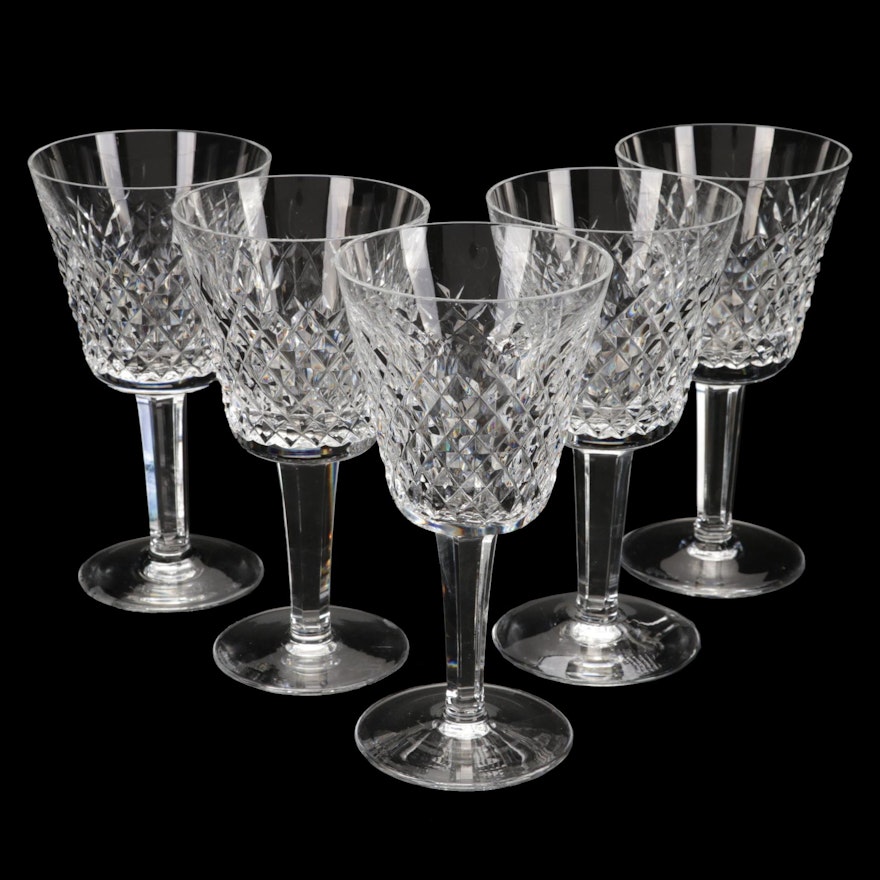 Waterford Crystal "Alana" Claret Wine Glasses, 1952-2022