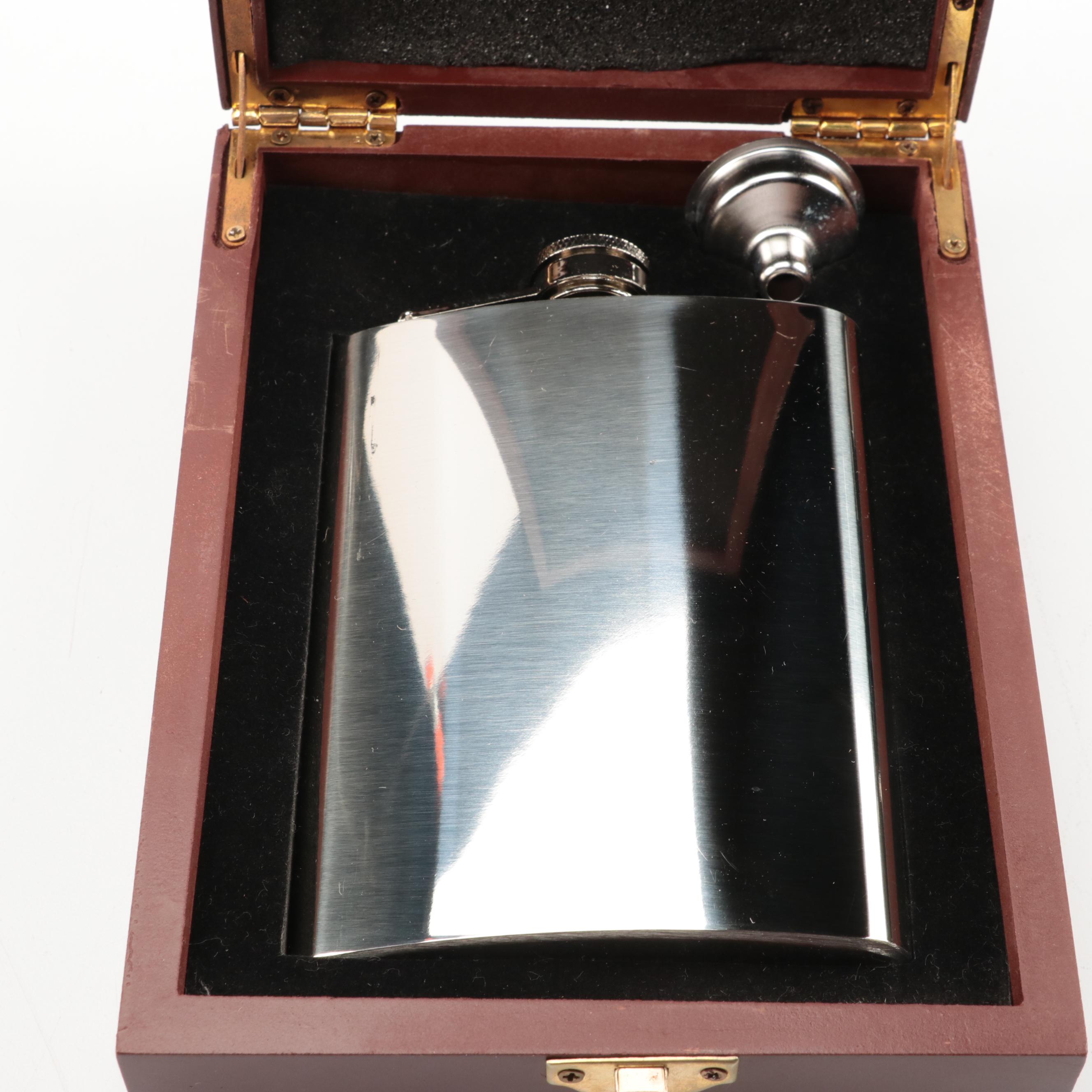 Rebel Steel Hip Flasks, Double Flask Set, Binocular Flask and More EBTH