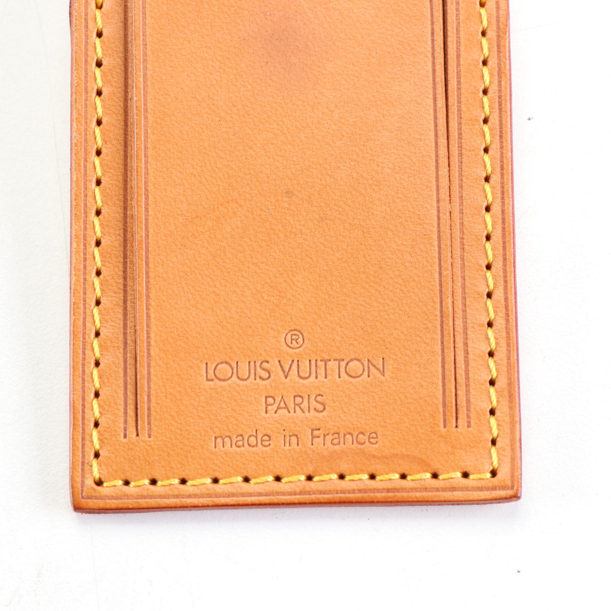 Louis Vuitton Luggage Tag in Vachetta Leather EBTH