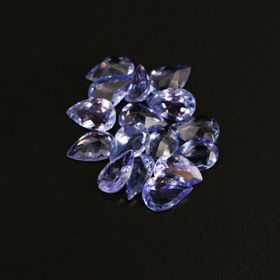 Loose 5.63 CTW Tanzanites Including Matched Pairs