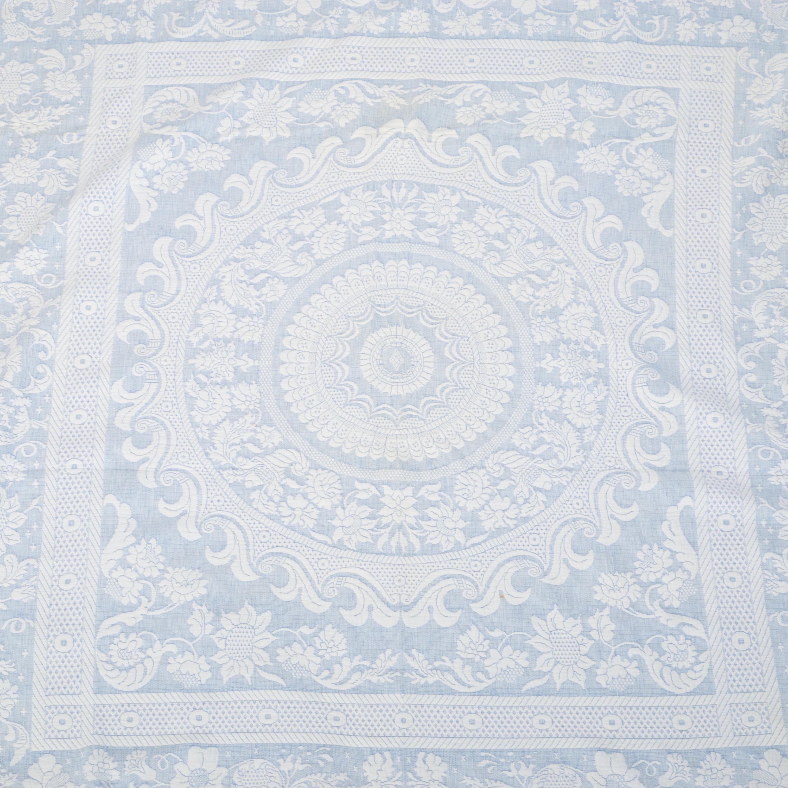 Bates Queen Elizabeth Cotton Jacquard Fringed Bedspreads EBTH