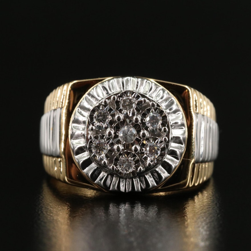 Sterling 0.21 CTW Diamond Ring