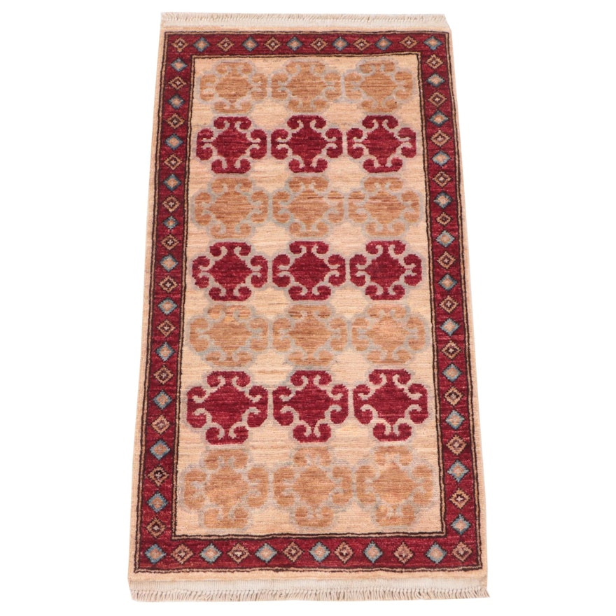 1'9 x 3'6 Hand-Knotted Caucasian Kazak-Style Accent Rug