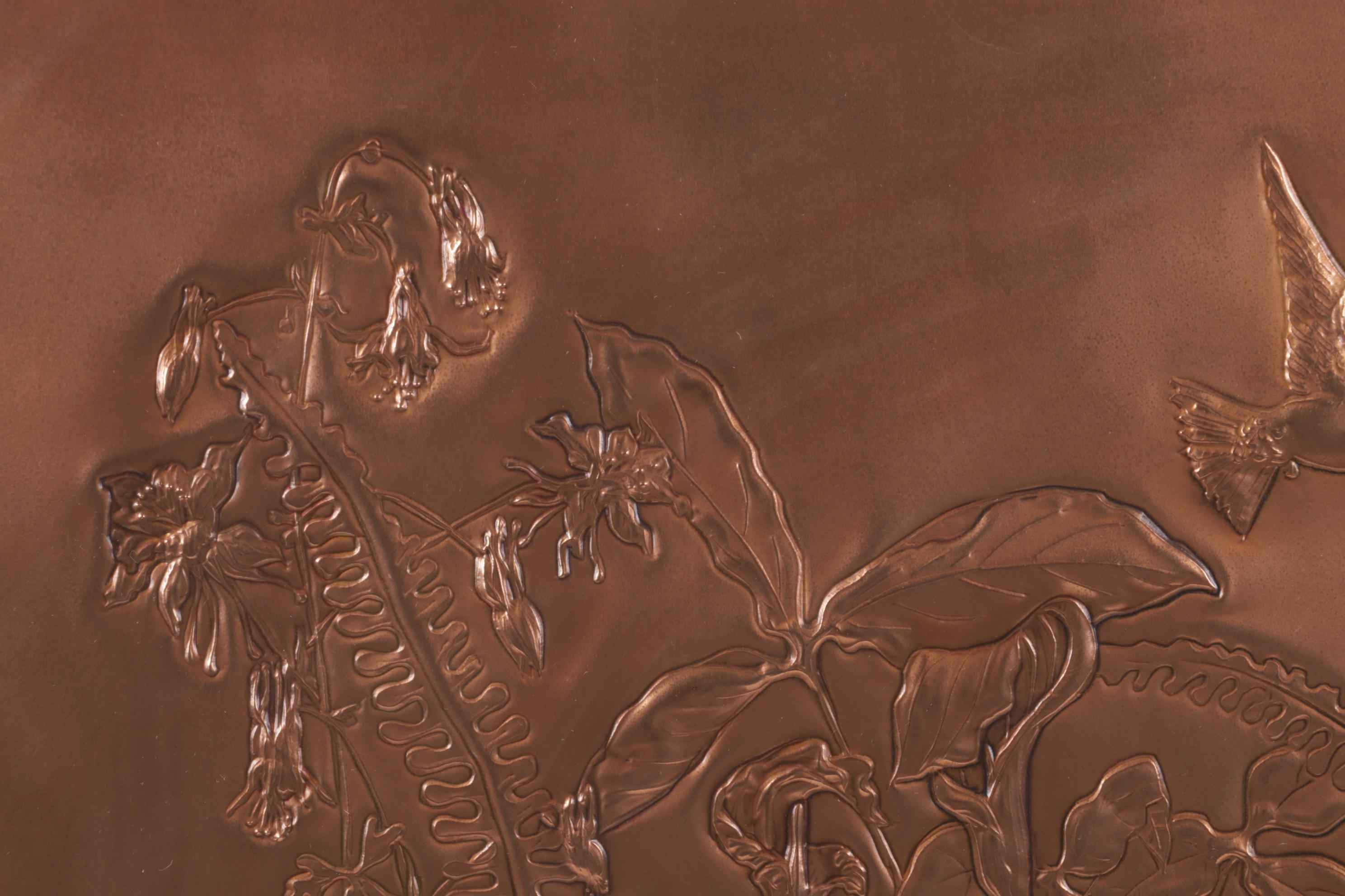 Linda Greenway Copper Repoussé Relief Wall Hanging, 1985 EBTH