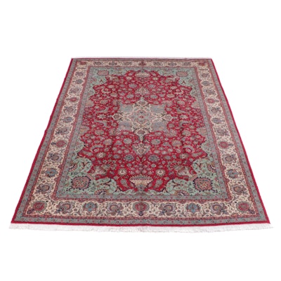 11'1 x 16'6 Hand-Knotted Persian Tabriz Room Sized Rug