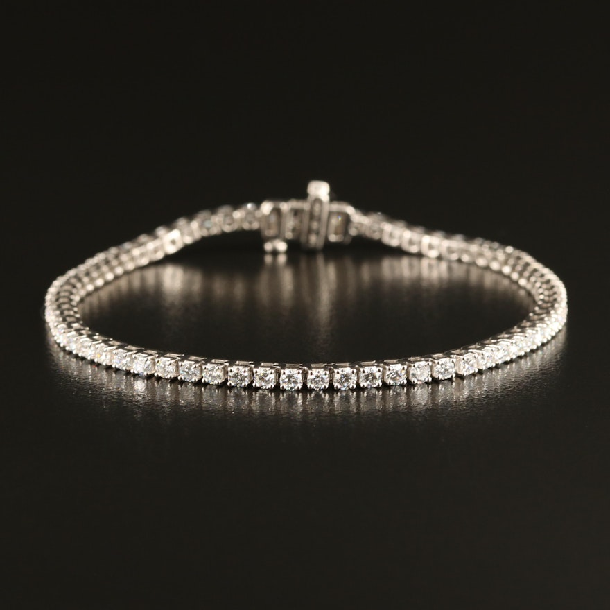 14K 2.85 CTW Lab Grown Diamond Line Bracelet