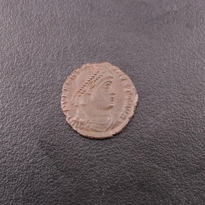 Ancient Roman Imperial Æ3 Coin of Valentinian I, ca. 364 A.D.