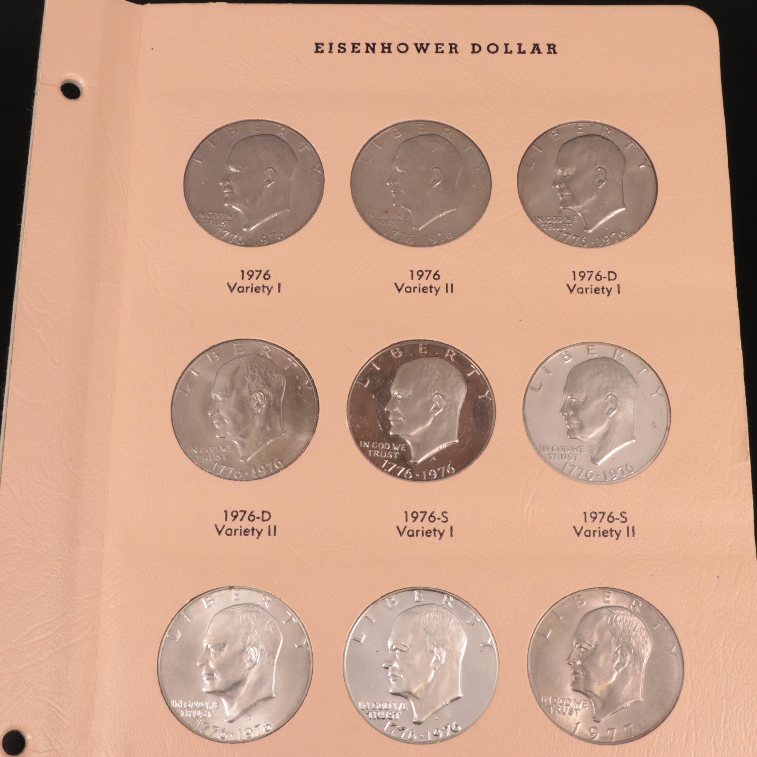 Complete Collection of Eisenhower Dollars, 19711978 Plus EightyNine