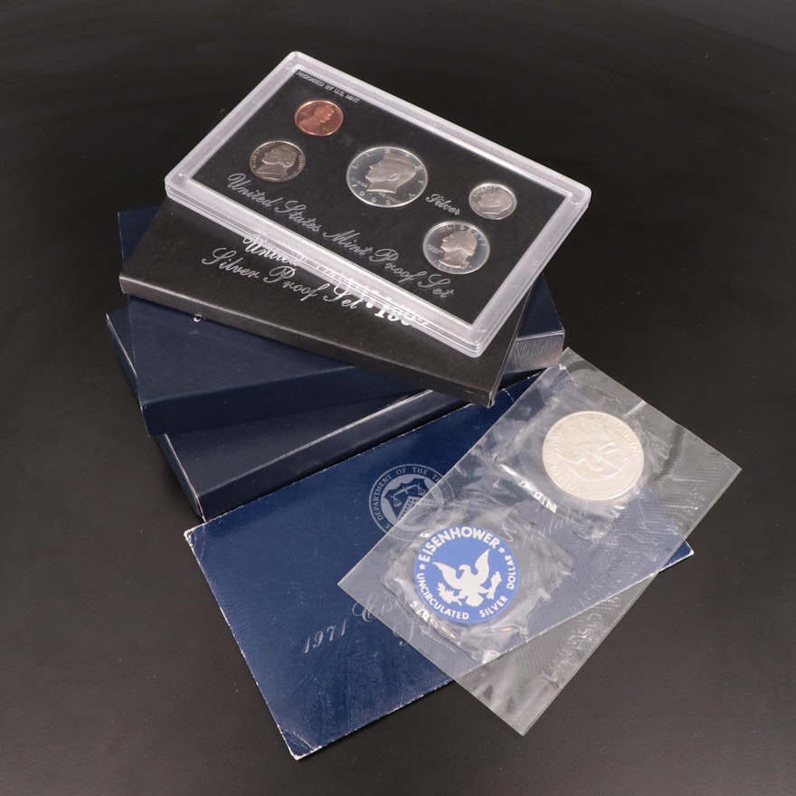 U.S. Commemorative Silver Dollars, Silver Proof Set and More