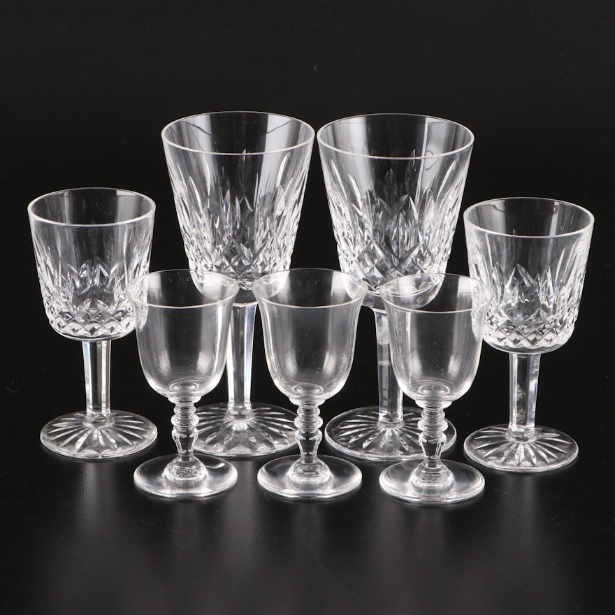 Waterford Crystal "Lismore" and Baccarat "Provence" Stemware