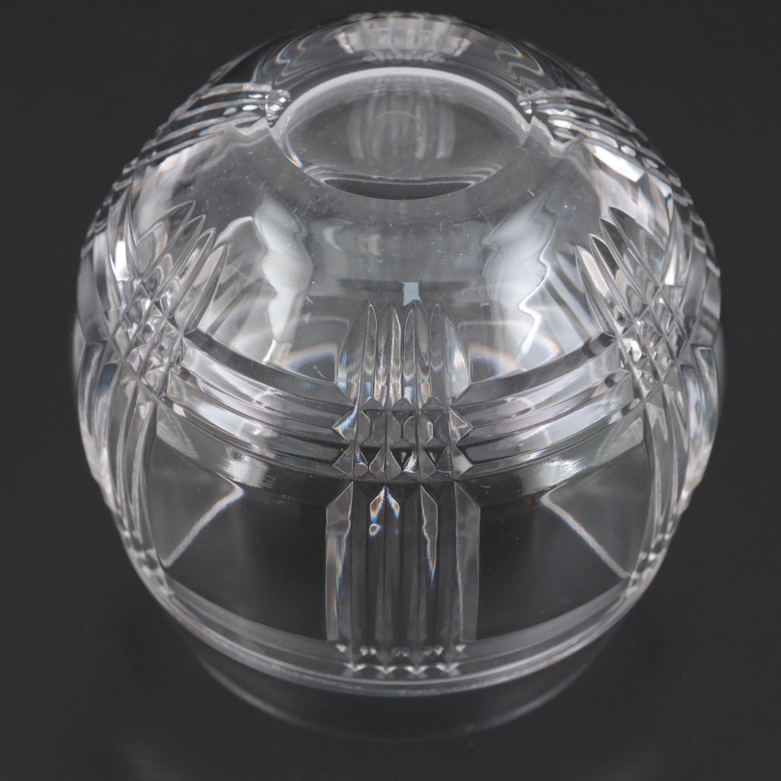 Ralph Lauren Crystal "Glen Plaid" Double Old Fashioned and Roly Poly