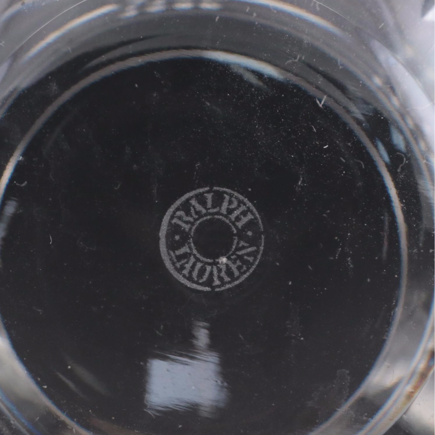 Ralph Lauren Crystal "Glen Plaid" Double Old Fashioned and Roly Poly