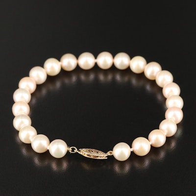 14K Pearl Bracelet