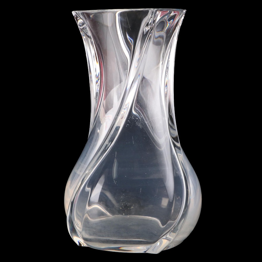 Baccarat Crystal "Serpentin" Vase
