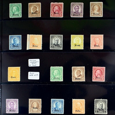 Kansas Nebraska Postage Stamps