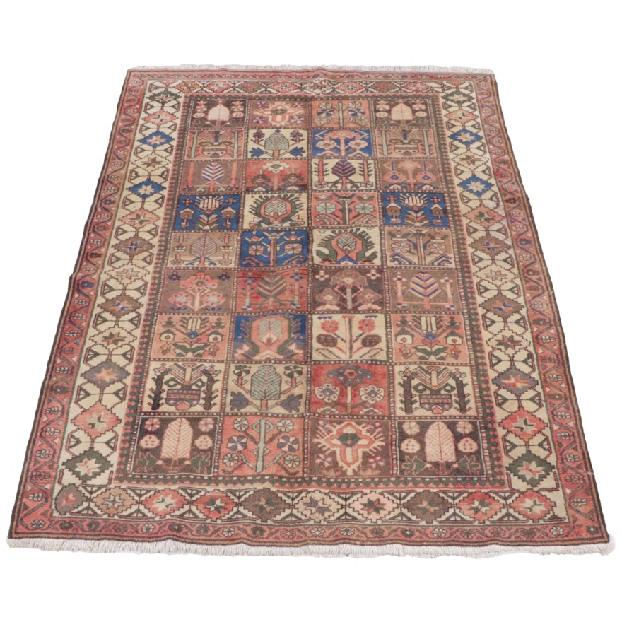 5'2 x 7'8 Hand-Knotted Persian Bakhtiari Area Rug