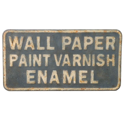 Paint Store Advertising Sign, Mid-20th Century