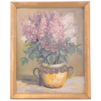 Herman Betke Oil Painting of Floral Still Life