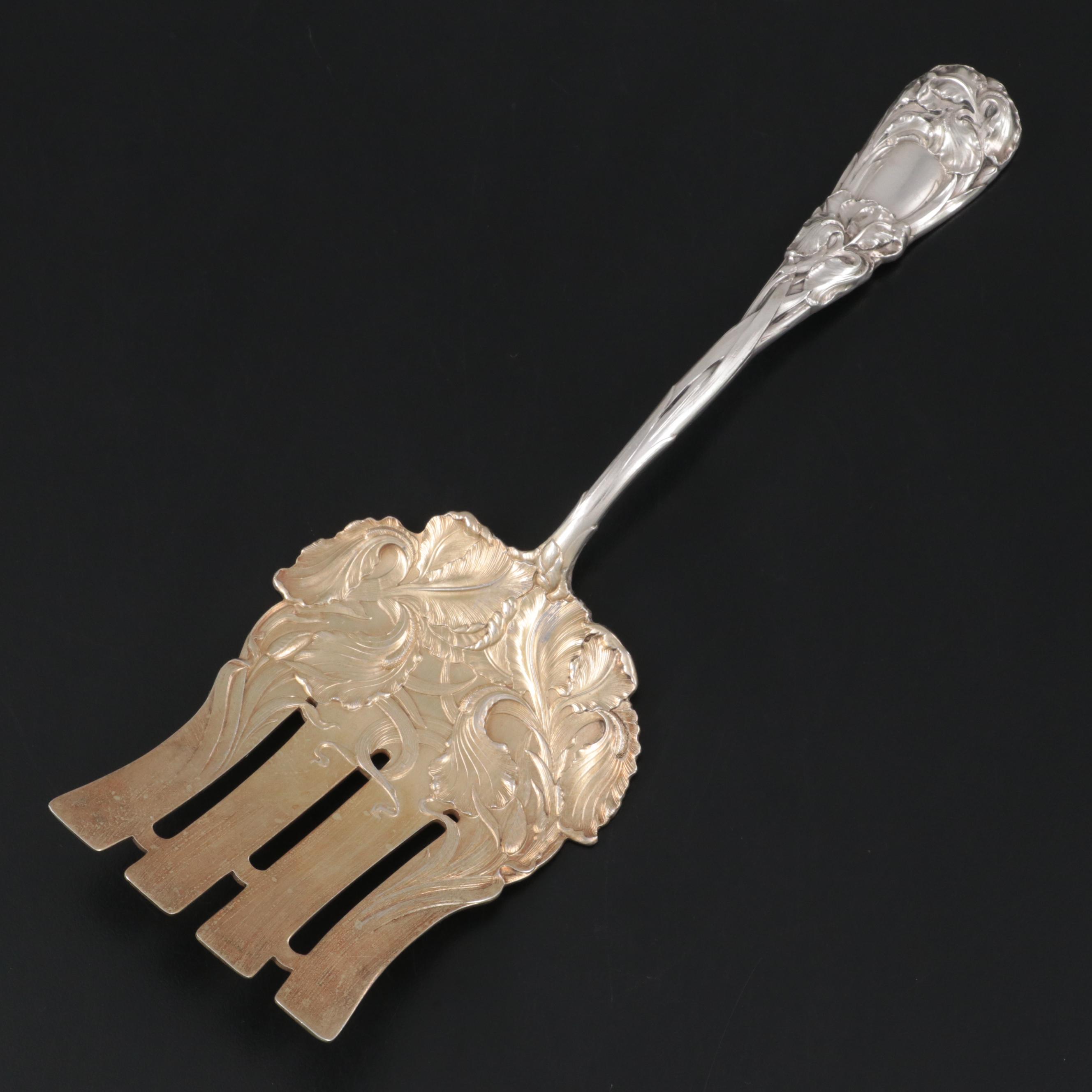 Wm. B. Durgin Co. "New Art" Sterling Silver Asparagus Serving Fork EBTH