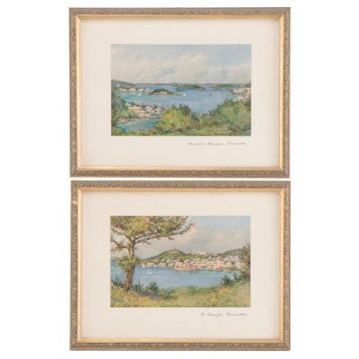 Offset Lithographs After Ethel Tucker of Bermuda Landscapes