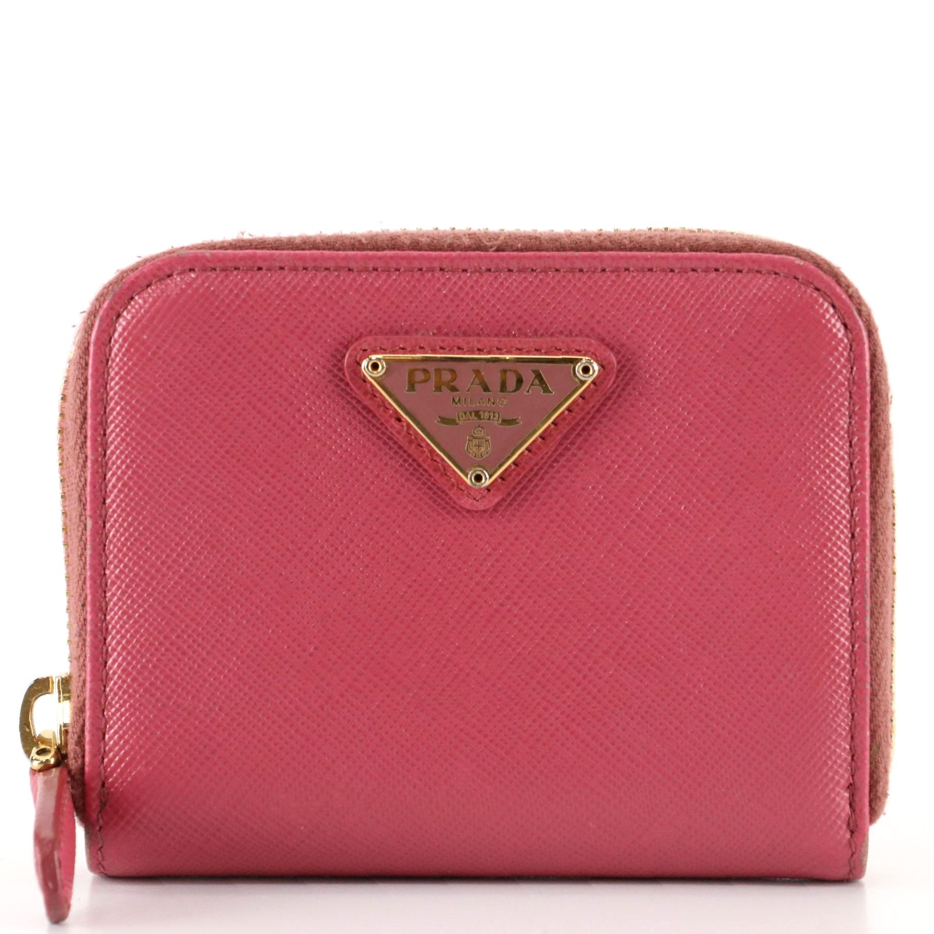 Prada ZipAround Coin Purse in Saffiano Leather EBTH