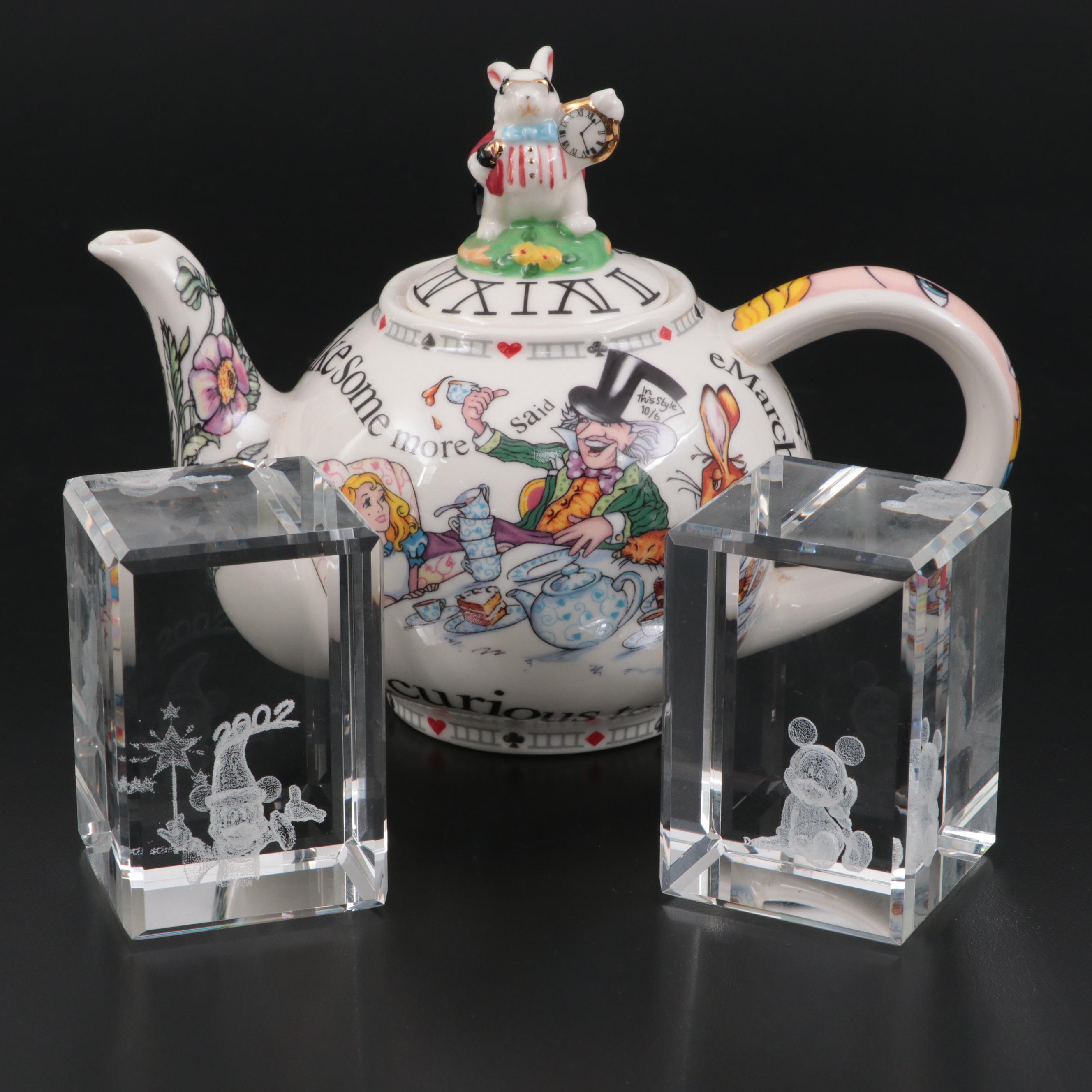 Cardew Design "Alice in Wonderland" Teapot with Mickey Mouse