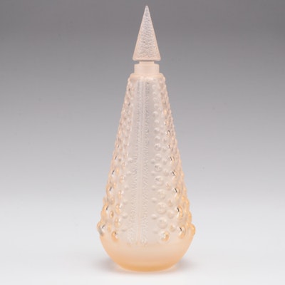 Lalique Pearles French Crystal Perfume Bottle