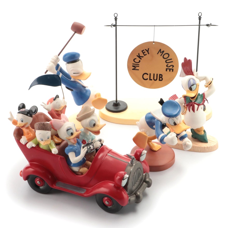 Walt Disney Classics Collection Ceramic Figurines with "The Mickey Mouse Club"