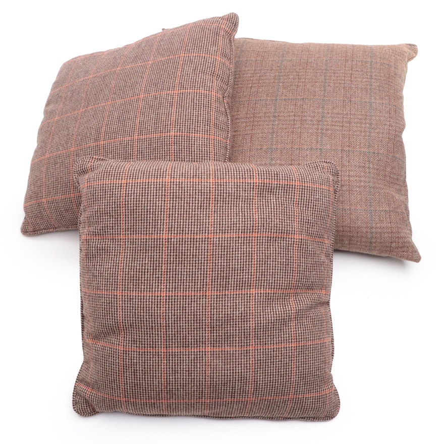 Ralph Lauren and Other Wool Tweed Accent Pillows