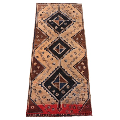 3'3 x 8' Hand-Knotted Persian Shiraz Area Long Rug