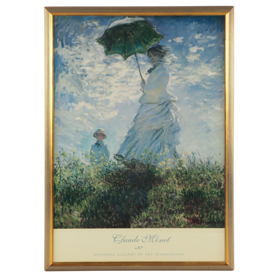 Offset Lithograph After Claude Monet "Woman with a Parasol"