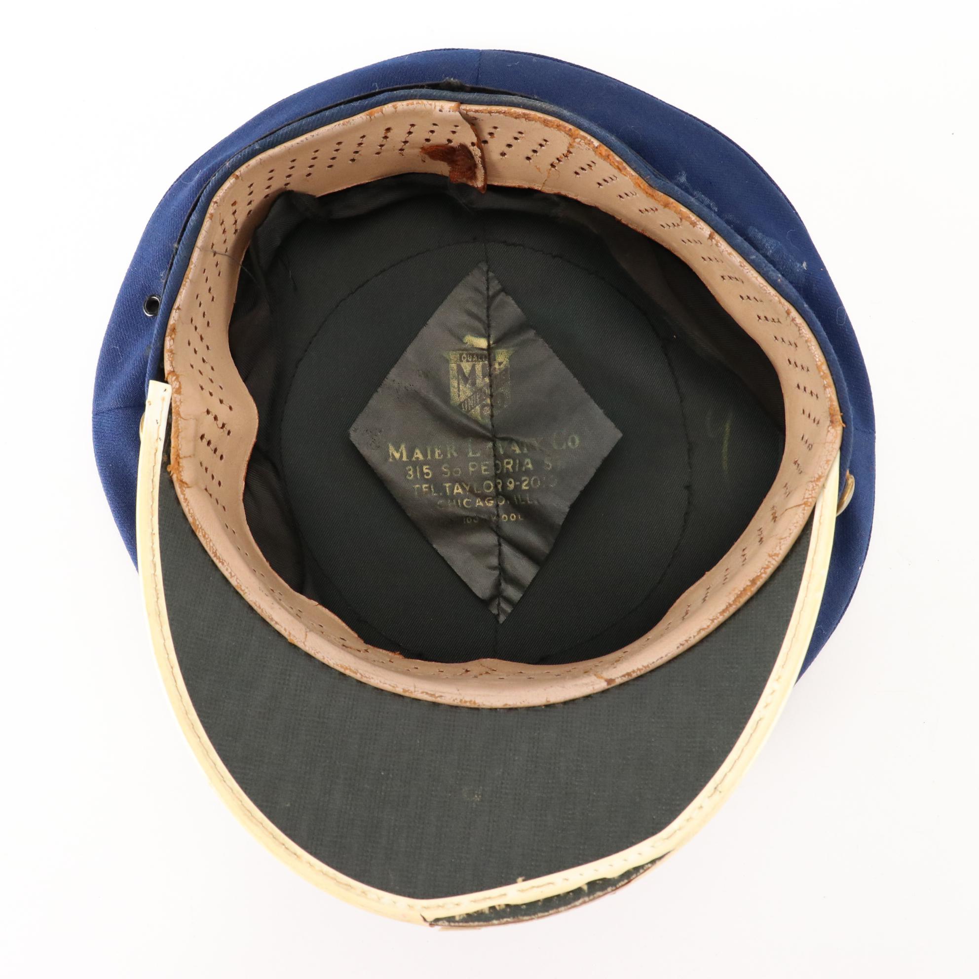 Andy Frain Usher Service Uniform Cap with WWII era U.S. Army Uniform
