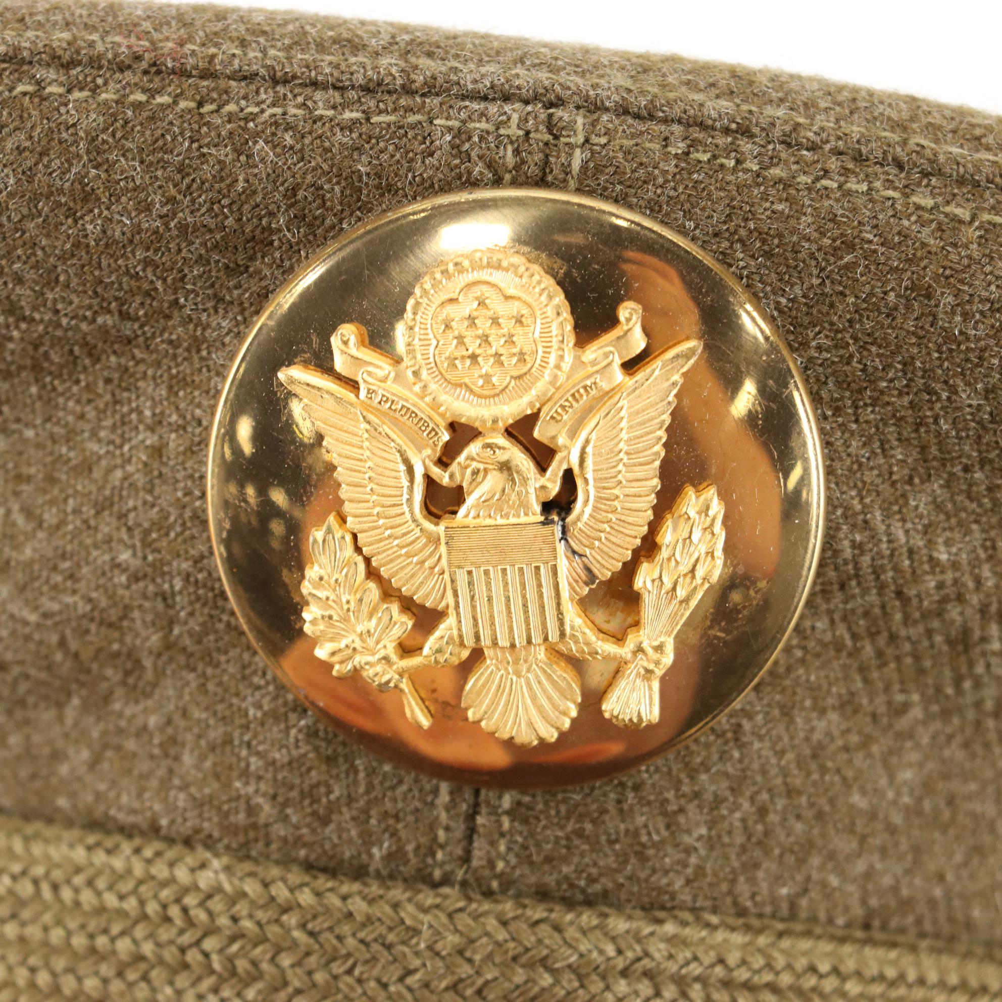 Andy Frain Usher Service Uniform Cap with WWII era U.S. Army Uniform