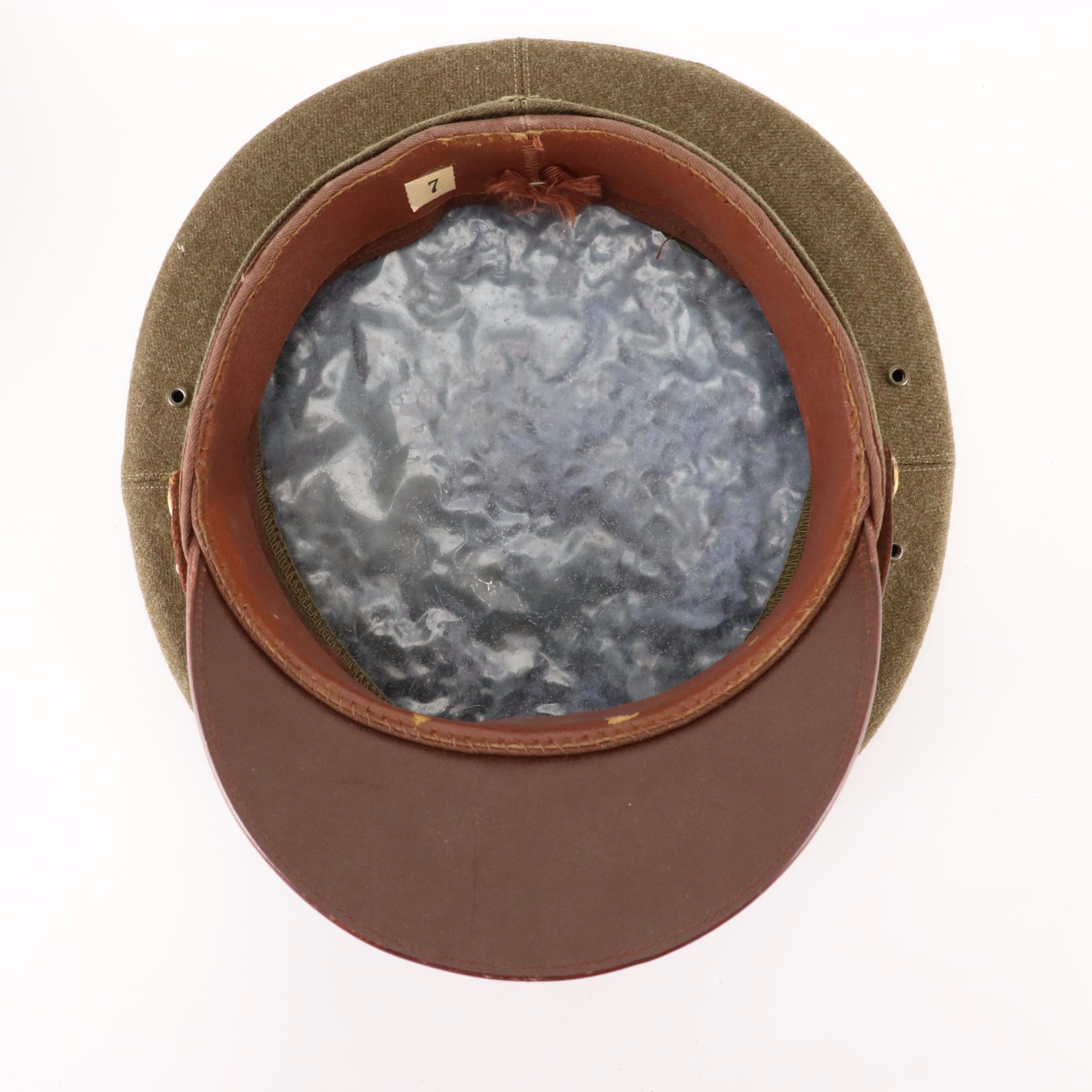 Andy Frain Usher Service Uniform Cap with WWII era U.S. Army Uniform