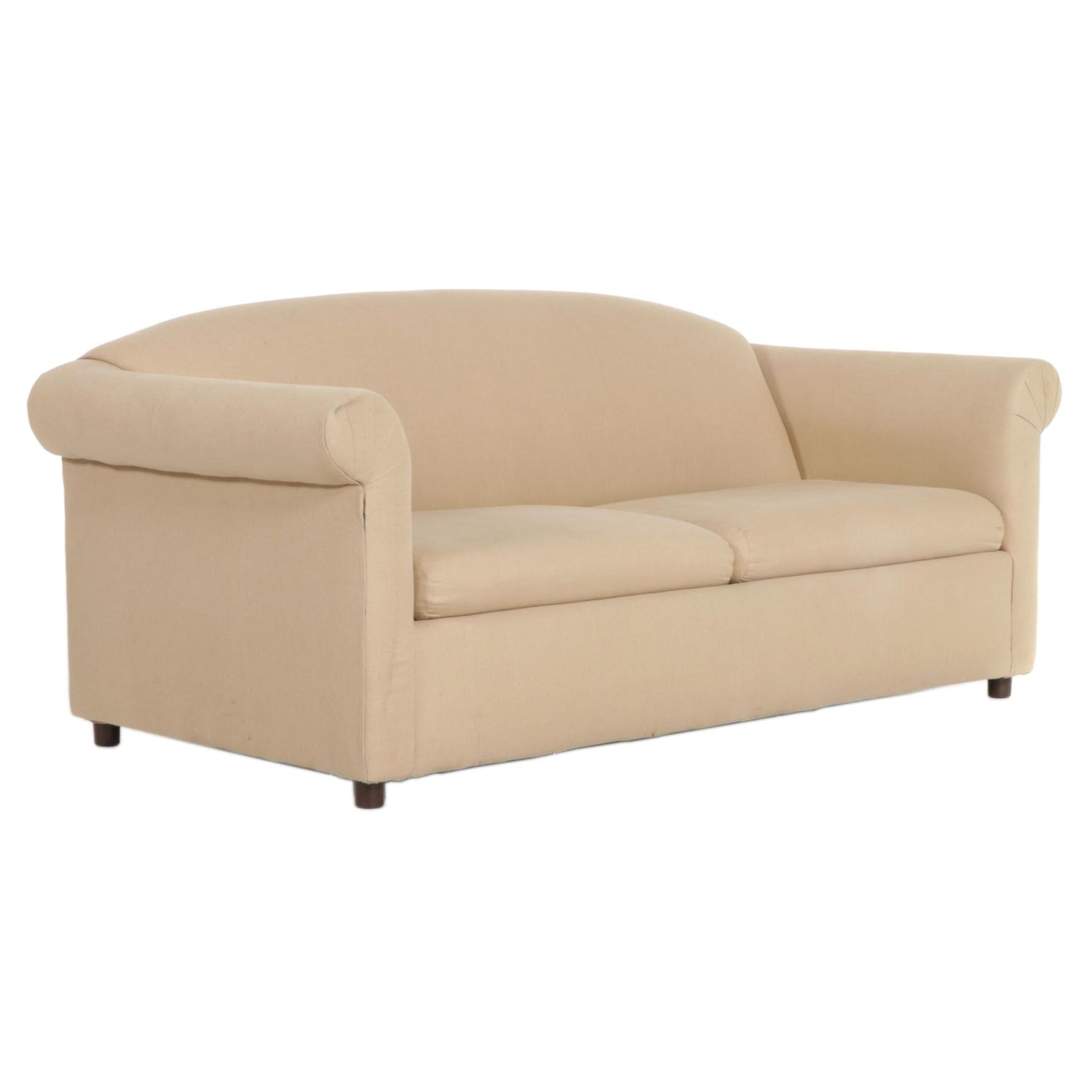 LinenUpholstered TwoSeat Sleeper Sofa EBTH