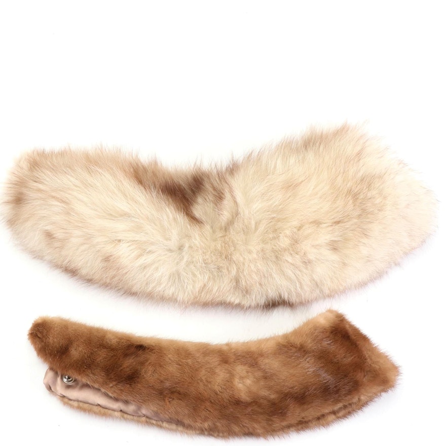 Collar Accessories in Fox Fur and Mink Fur