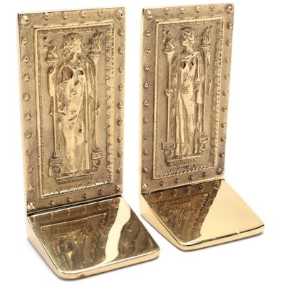Virginia Metalcrafters Inc. The Doors to the Library of Congress Brass Bookends