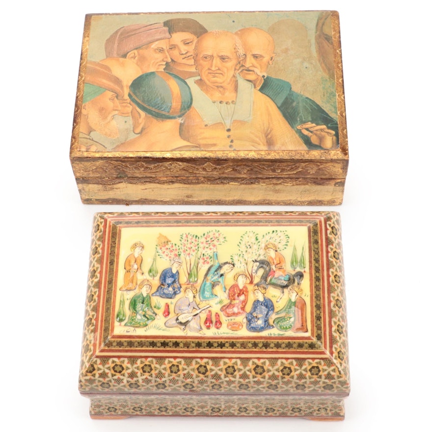 Italian and Indo-Persian Decorative Boxes