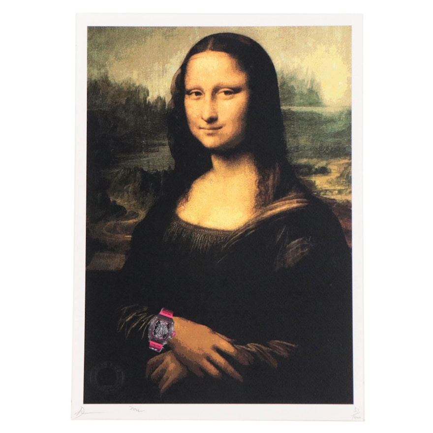 Death NYC Pop Art Graphic Print of Mona Lisa, 2022