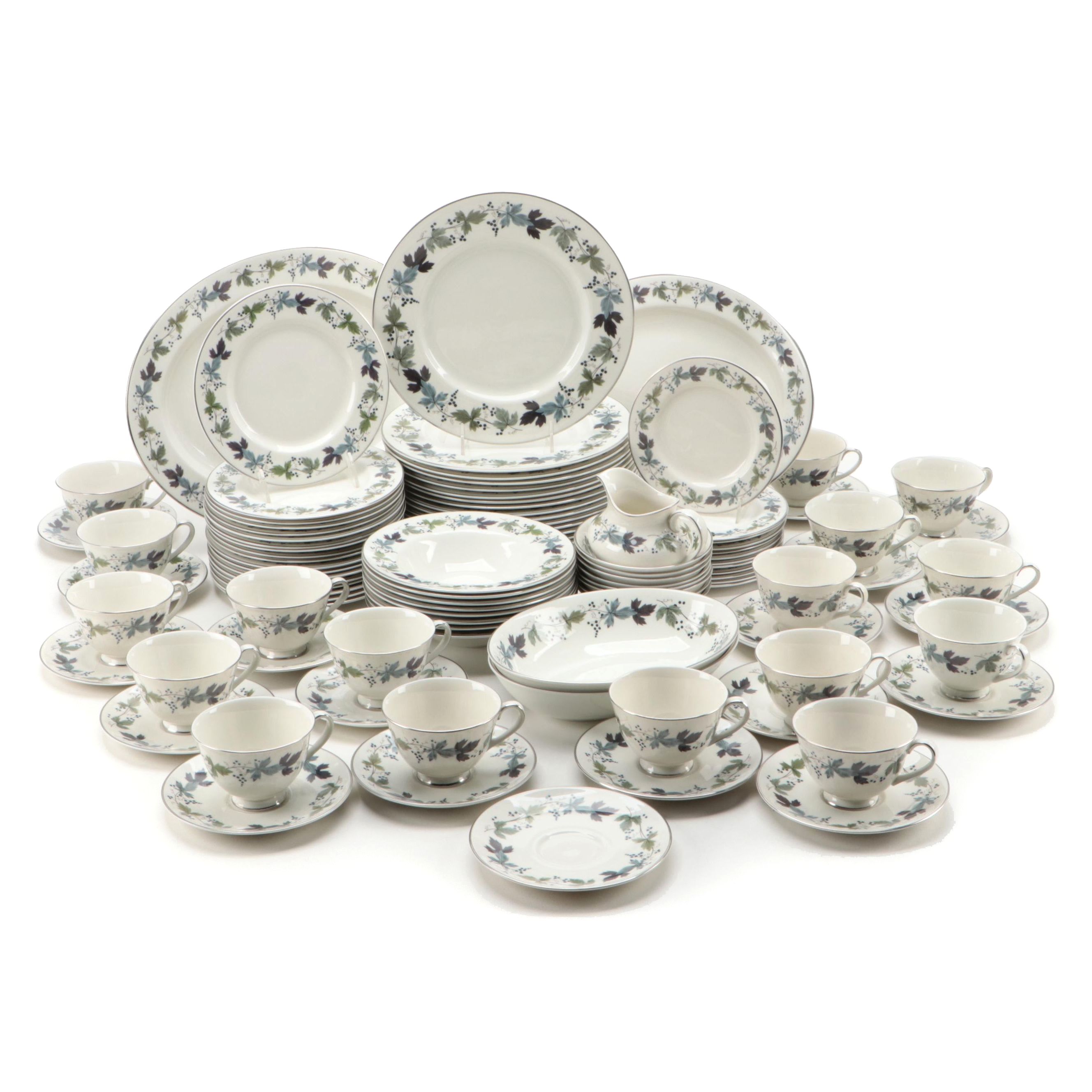 Royal Doulton "Burgundy" Porcelain Dinnerware EBTH