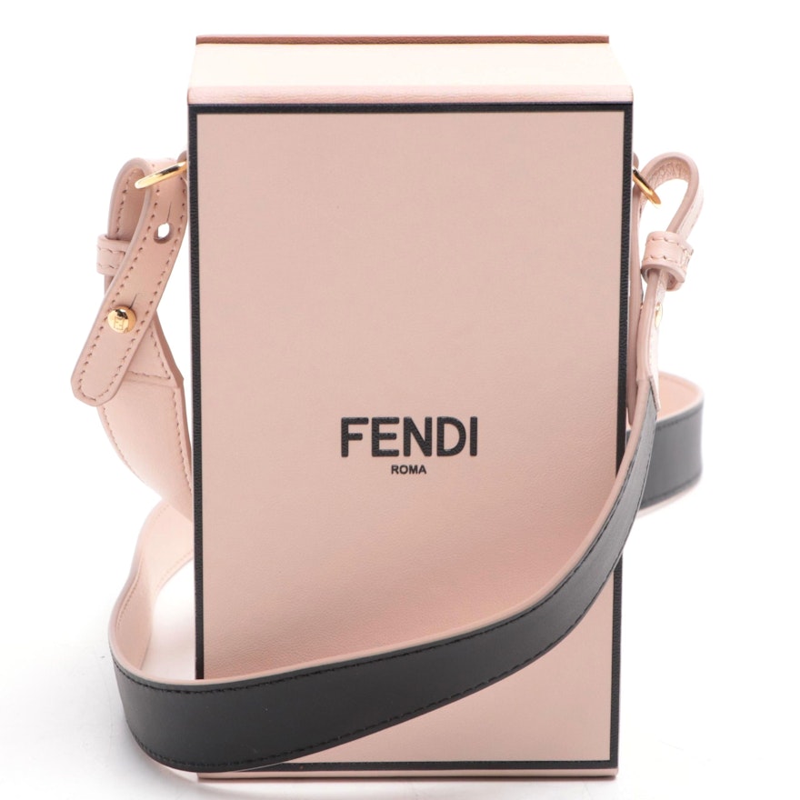 Fendi Vertical Box Shoulder Bag in Leather