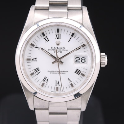 1991 Rolex Oyster Perpetual Date Wristwatch