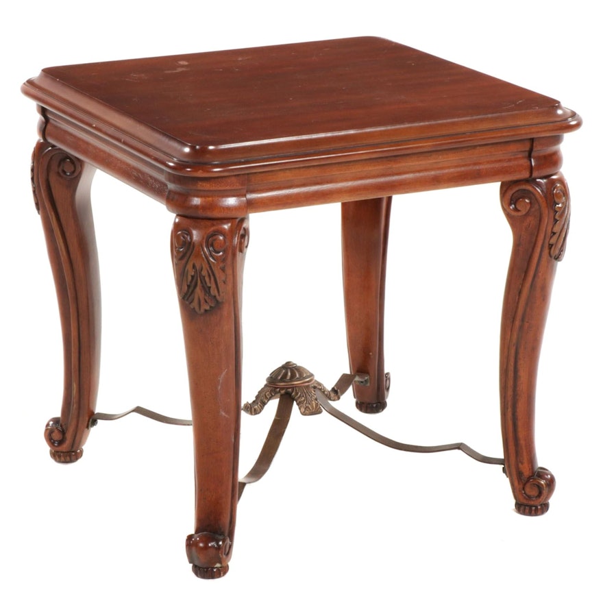 Baroque Style Cherrywood Finish Side Table