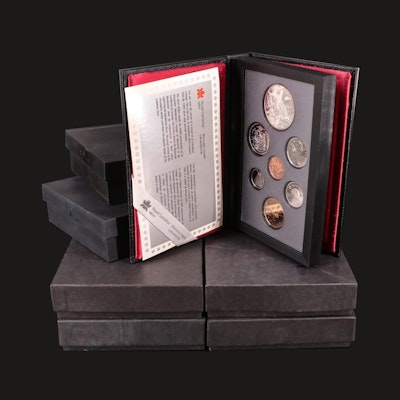 Six Canadian Proof Coin Sets