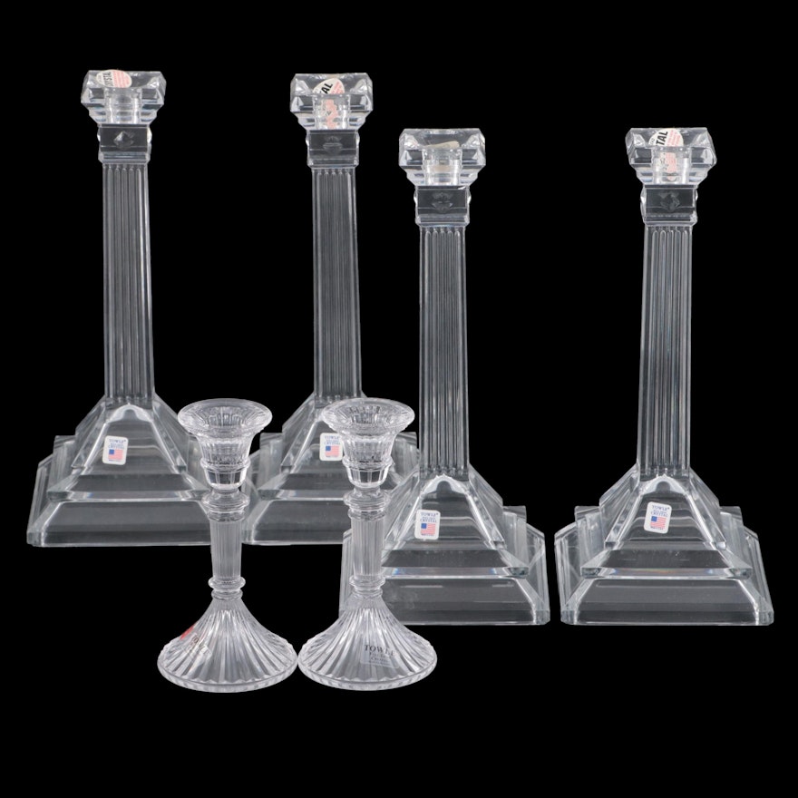 Towle Crystal Candlestick Pairs