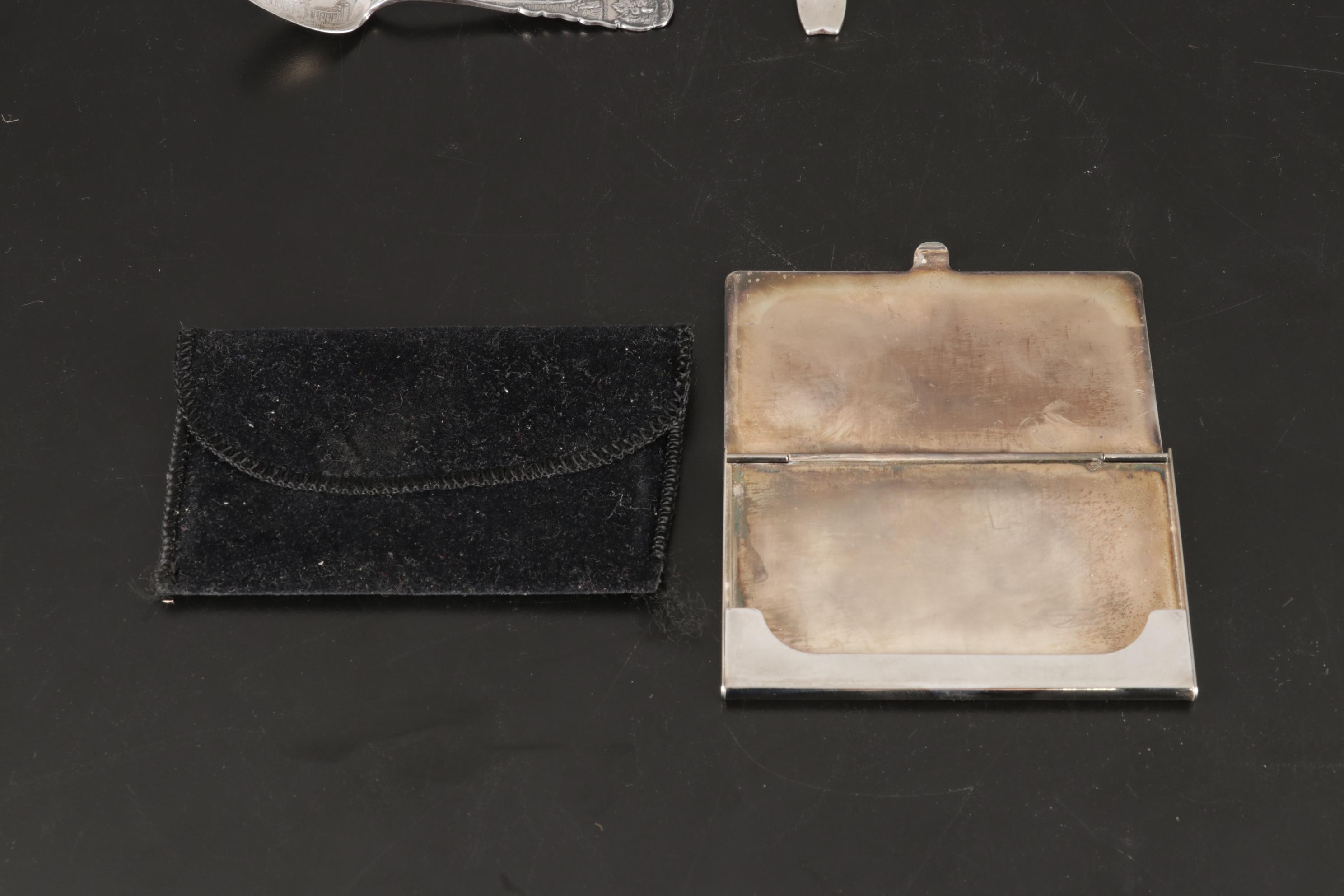 Tiffany & Co. Victorian Sterling Silver Food Pusher with Spoons and