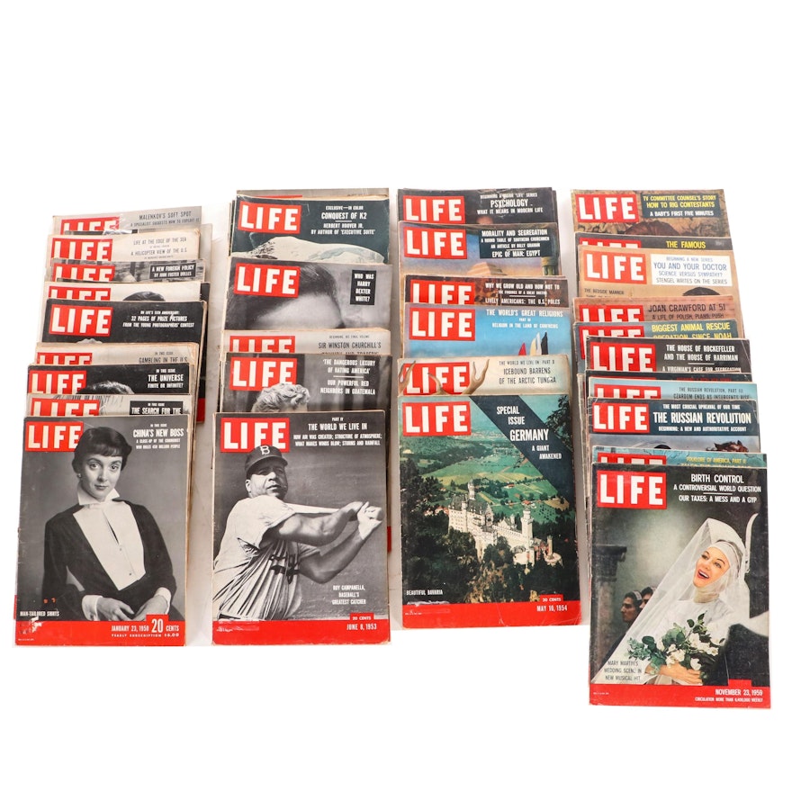 "LIFE" Magazine Collection Featuring the Escape of Dalai Lama, 1950s