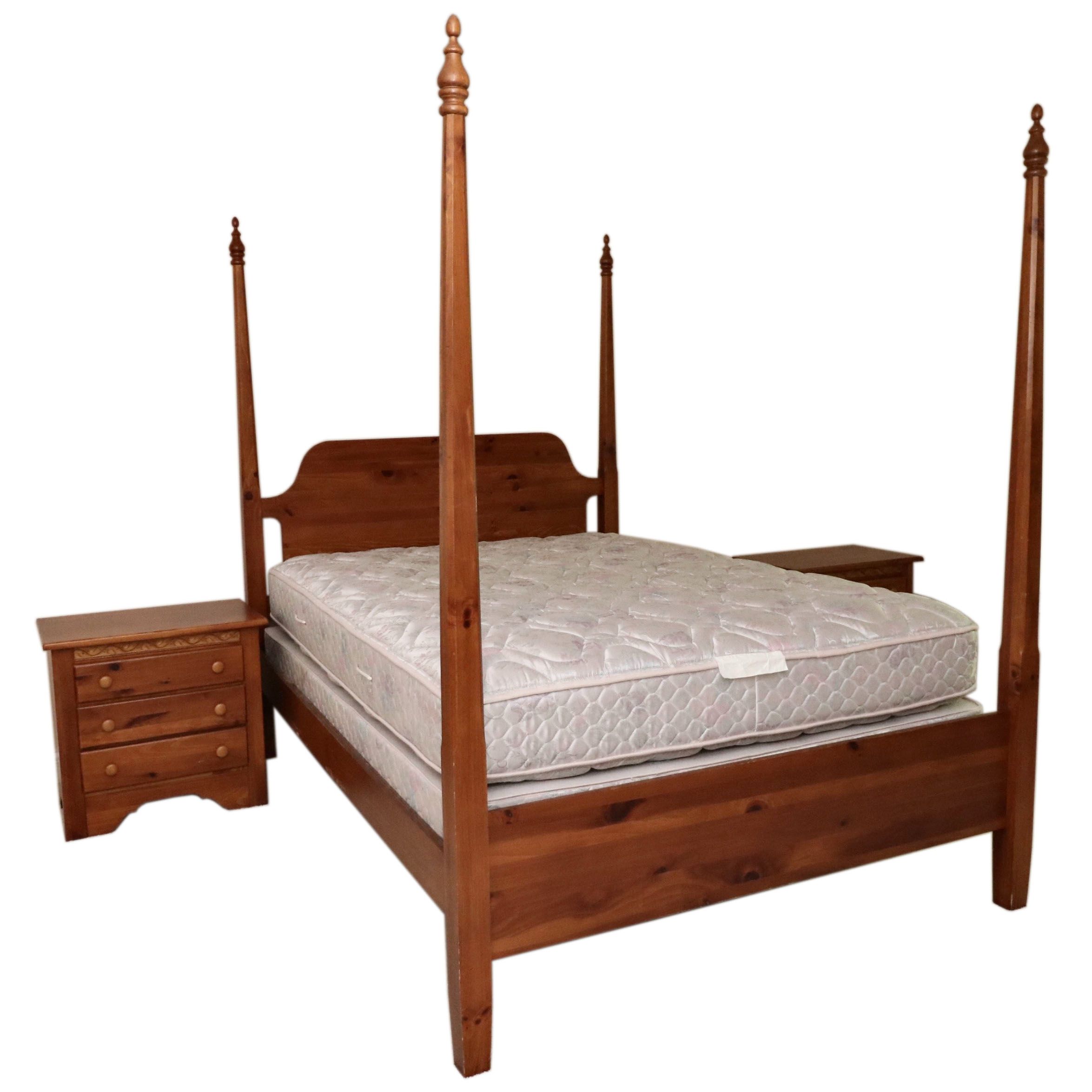 Kincaid Furniture "Shaker Ridge" Four Post Queen Bed Frame and