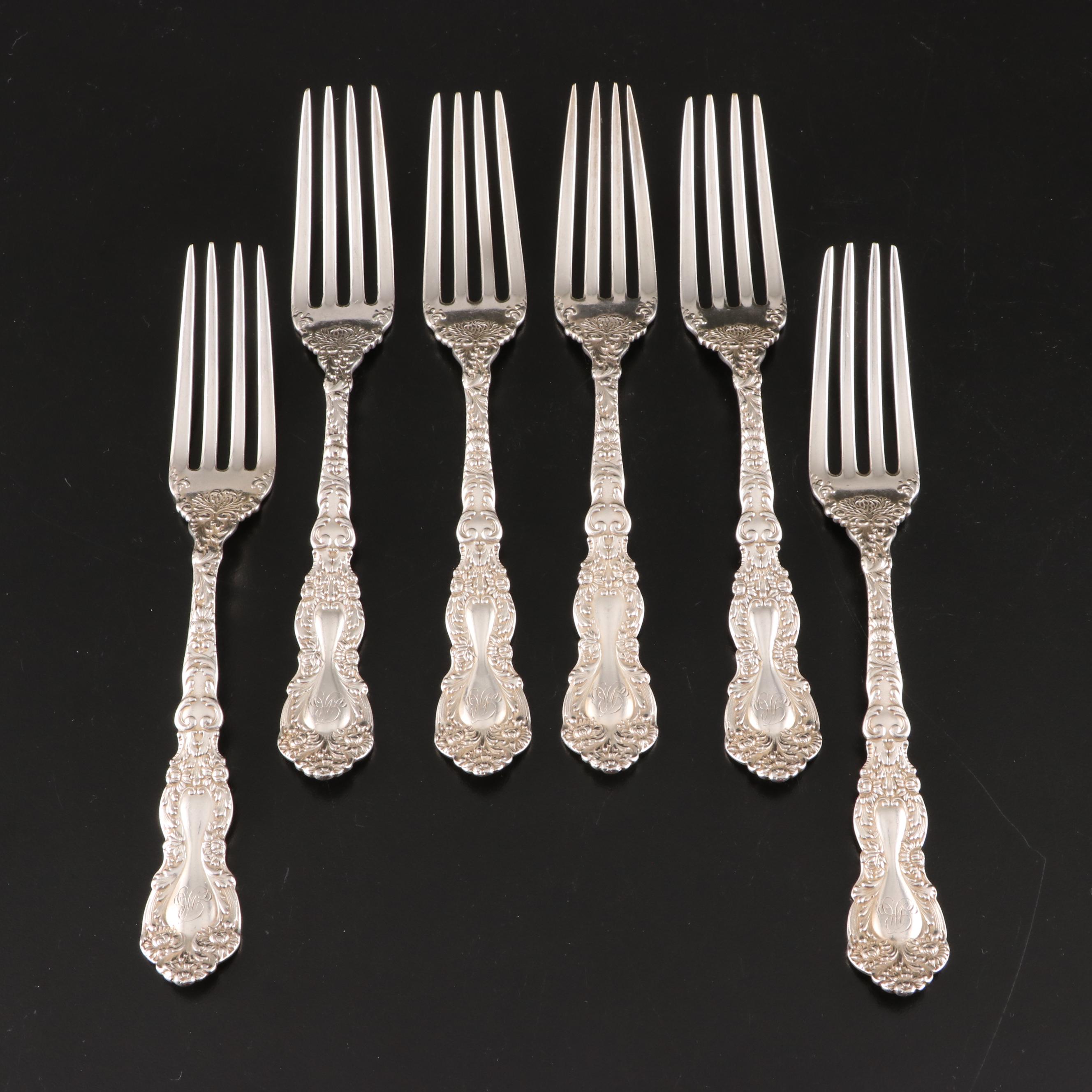 Gorham Sterling Silver Flatware with Sterling and Silver Plate Serving